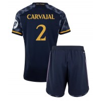 Dětský fotbalový dres Real Madrid Daniel Carvajal #2 2023-24 Venkovní Krátký Rukáv (+ trenýrky)